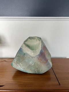 Abstract Tony Evans Raku Pottery Vase