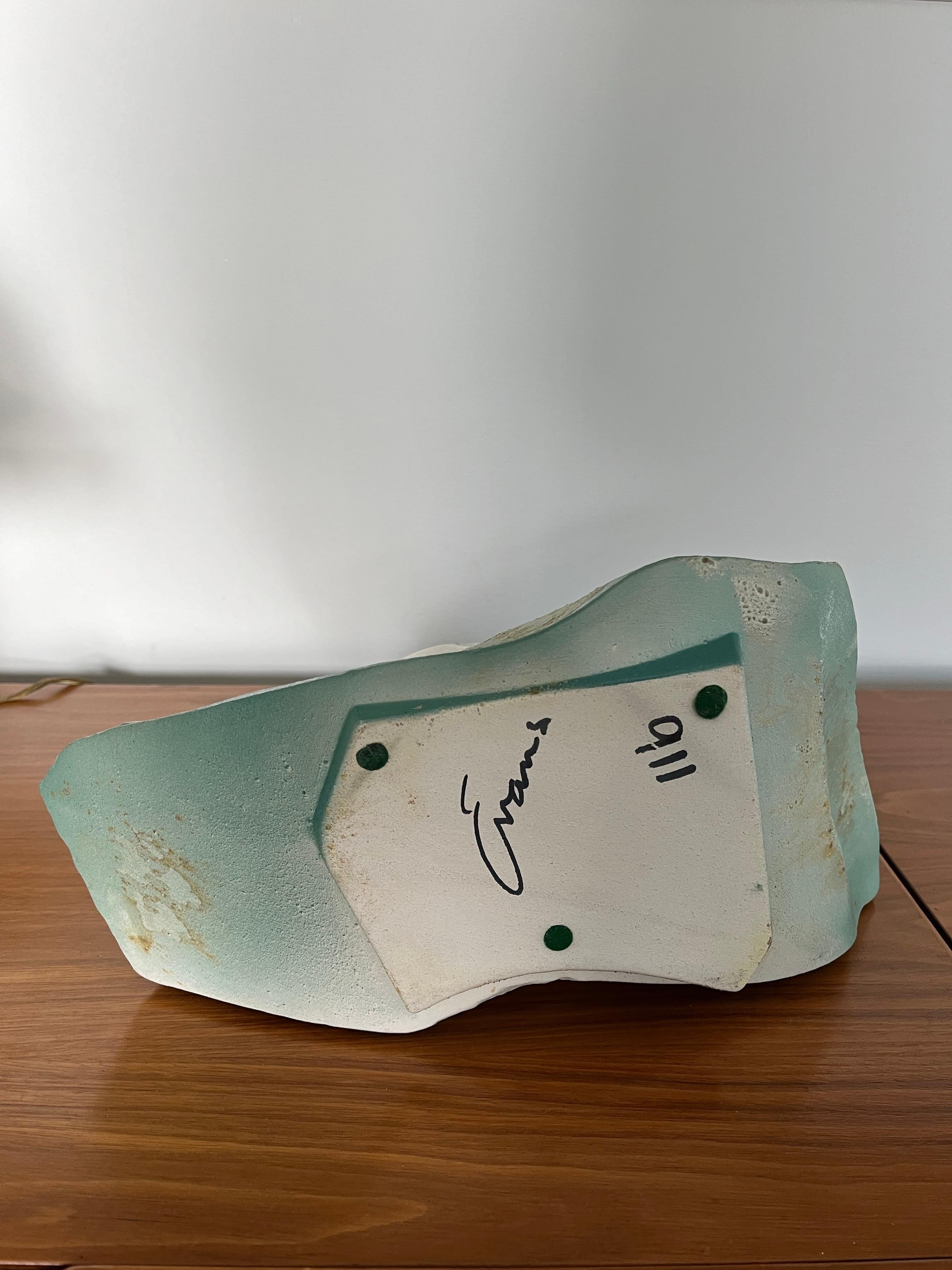 Céramique Vase en poterie abstraite Tony Evans Raku en vente