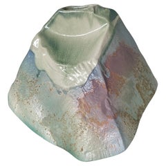 Jarrón Abstracto de Cerámica Raku de Tony Evans