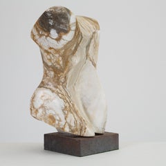 Abstract Torso Sculpture on Stone Mount