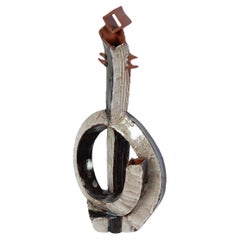 Abstract Tortured Clay Studio Art Pottery Vase