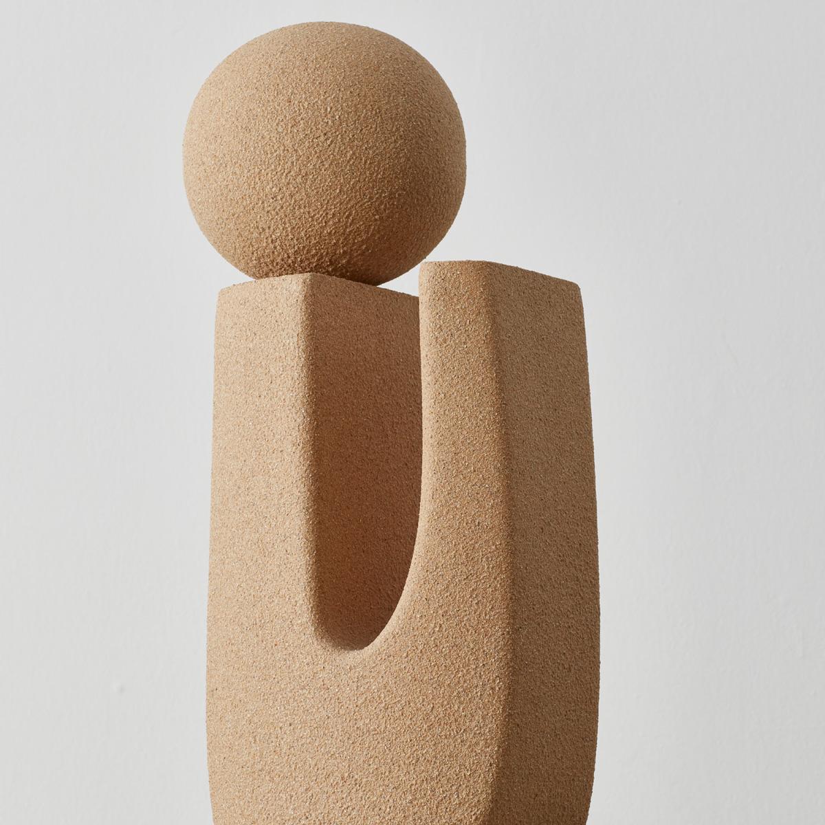 Late 20th Century Abstract TOTEM Sculpture in Sand and Resin, France, c1970