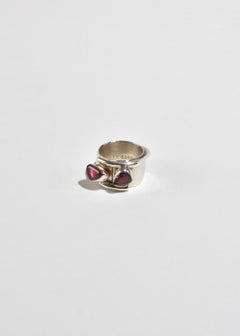 Abstract Tourmaline Ruby Ring