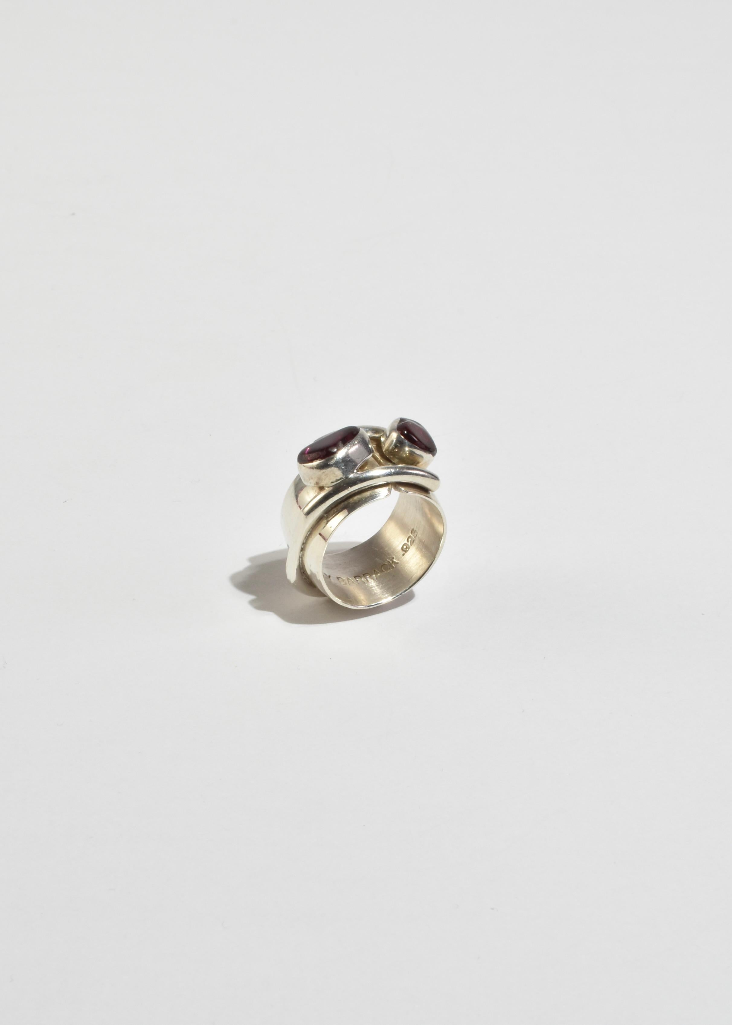 Abstract Tourmaline Ruby Ring In Good Condition For Sale In Richmond, VA