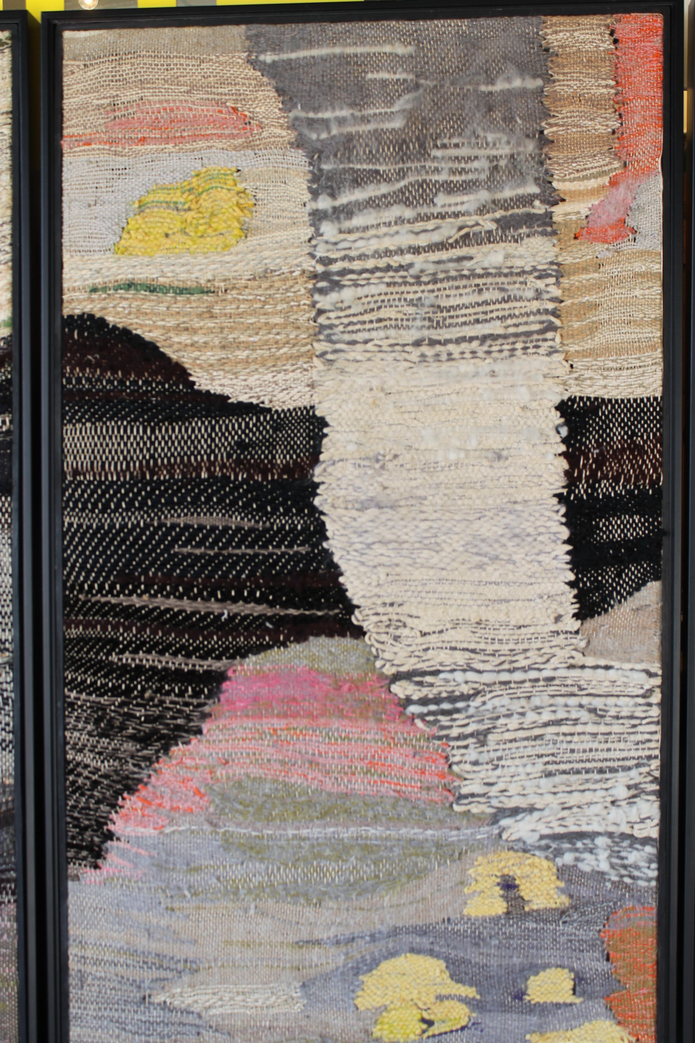 Abstract Triptych Weavings 1