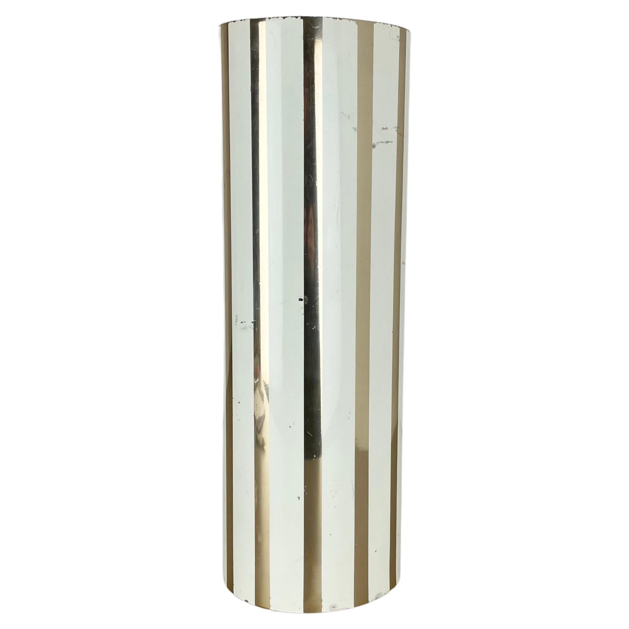 Paragüero abstracto de tubo de metal al estilo de Piero Fornasetti, Italia Años 50