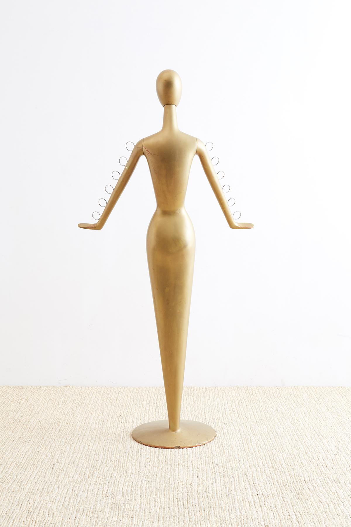 Space Age Abstract Tulip Form Female Mannequin Display Sculpture For Sale