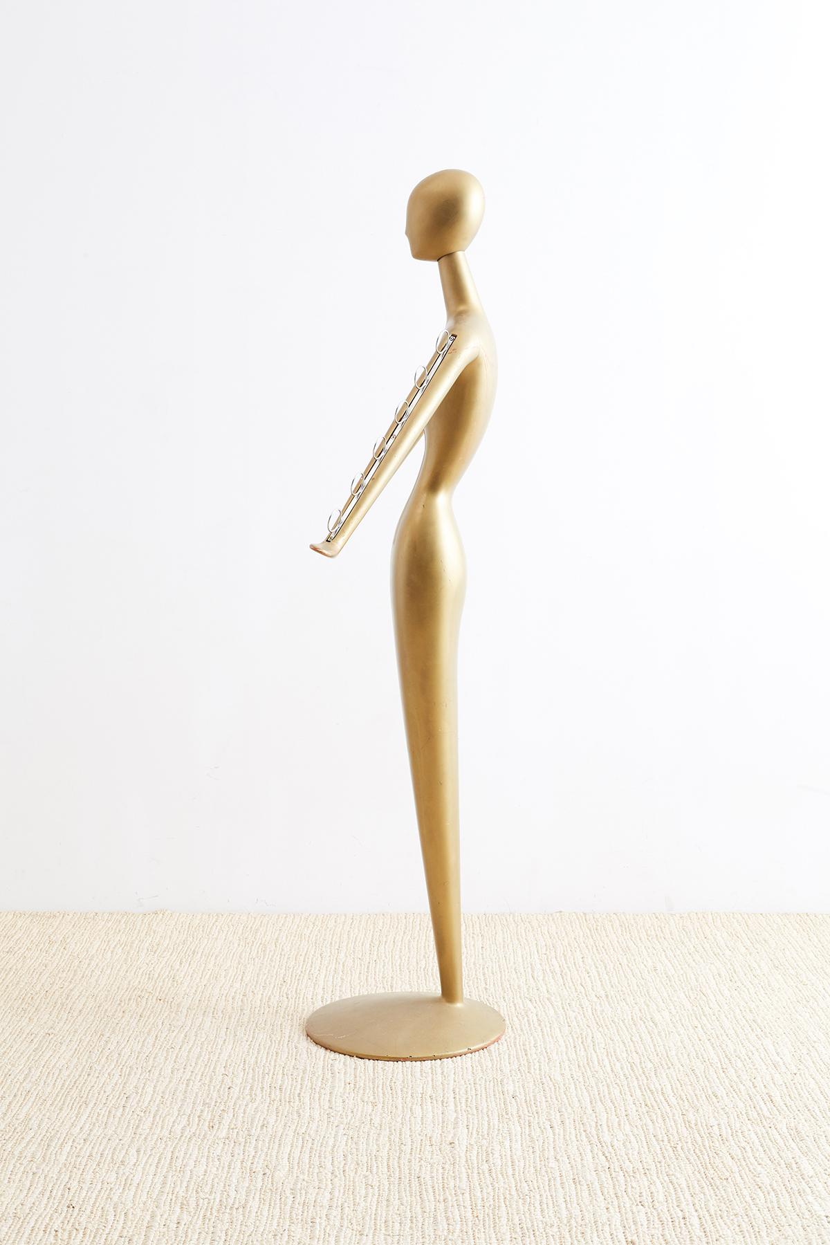 Hand-Crafted Abstract Tulip Form Female Mannequin Display Sculpture For Sale