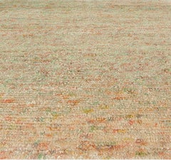 Abstract Tweed-Effect Rug in, and Pastels "Meadow Tweed" by Doris Leslie Blau