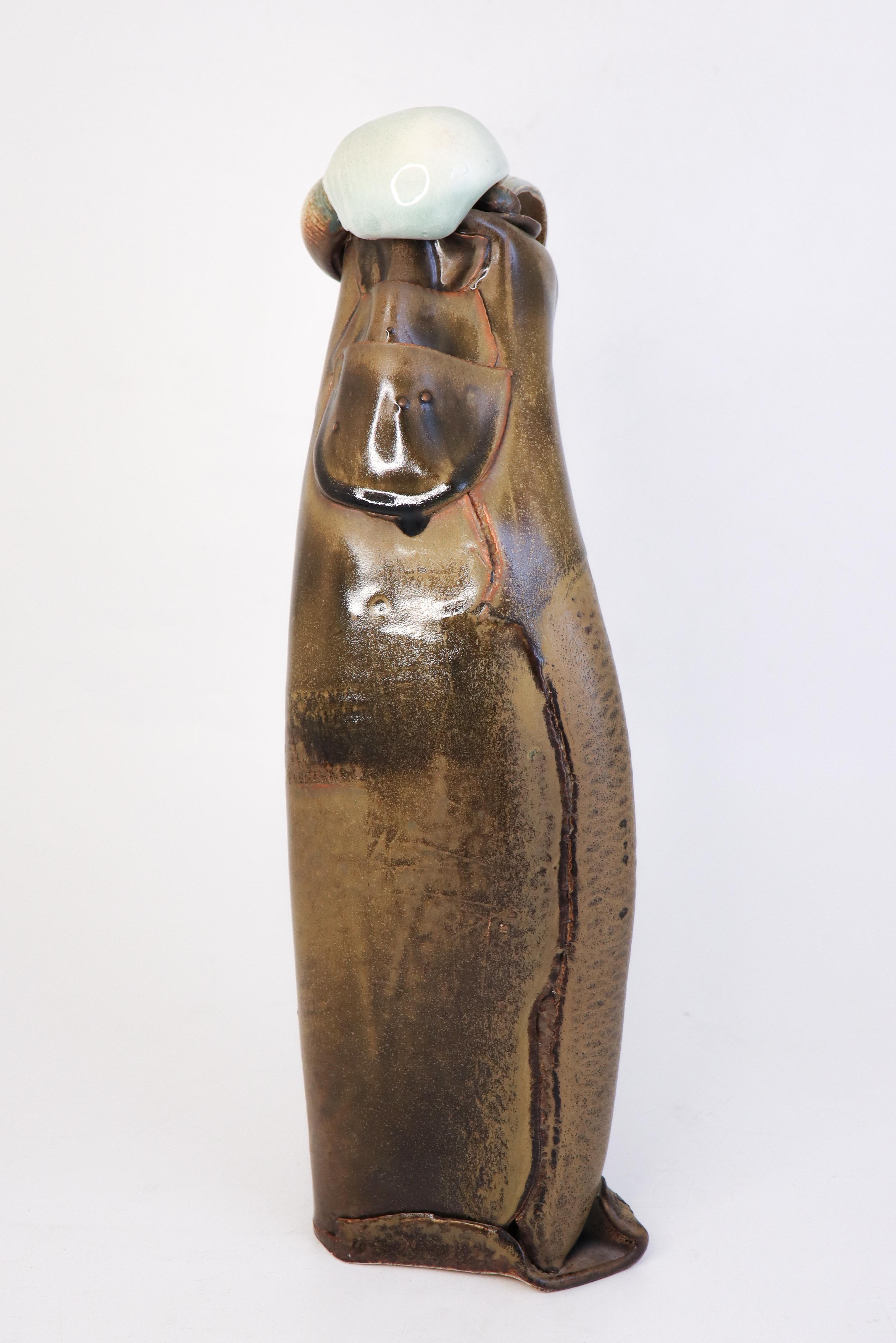 Scandinavo moderno Scultura astratta e unica in ceramica - Bengt Berglund - Gustavsberg anni '70 in vendita