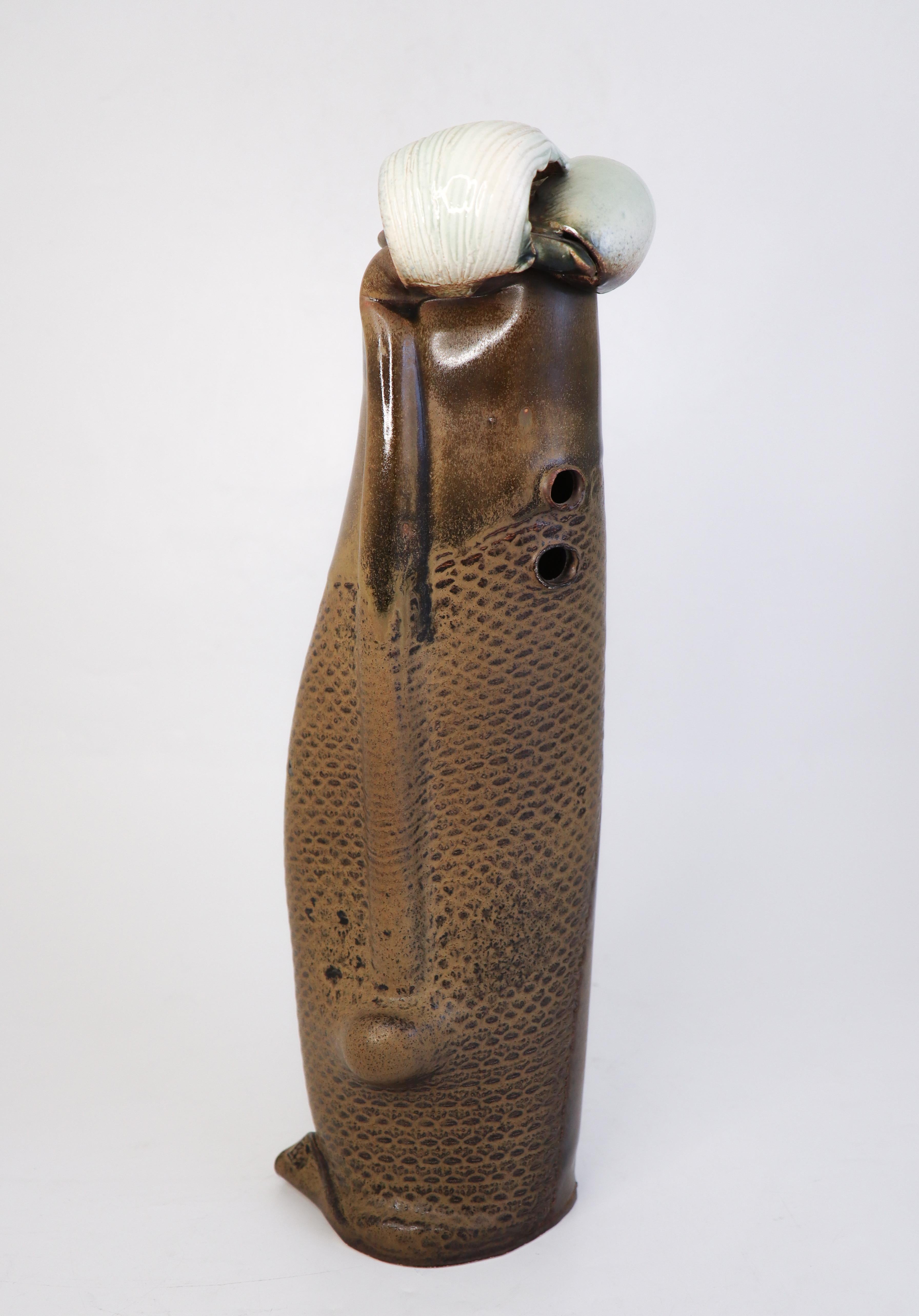 Scultura astratta e unica in ceramica - Bengt Berglund - Gustavsberg anni '70 in vendita 1