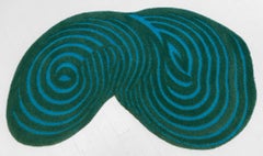 Abstract, Unique shape rug, Tufted New Zealand Wool