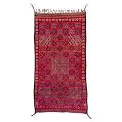 Abstract Variety Rug in Cherry Red
