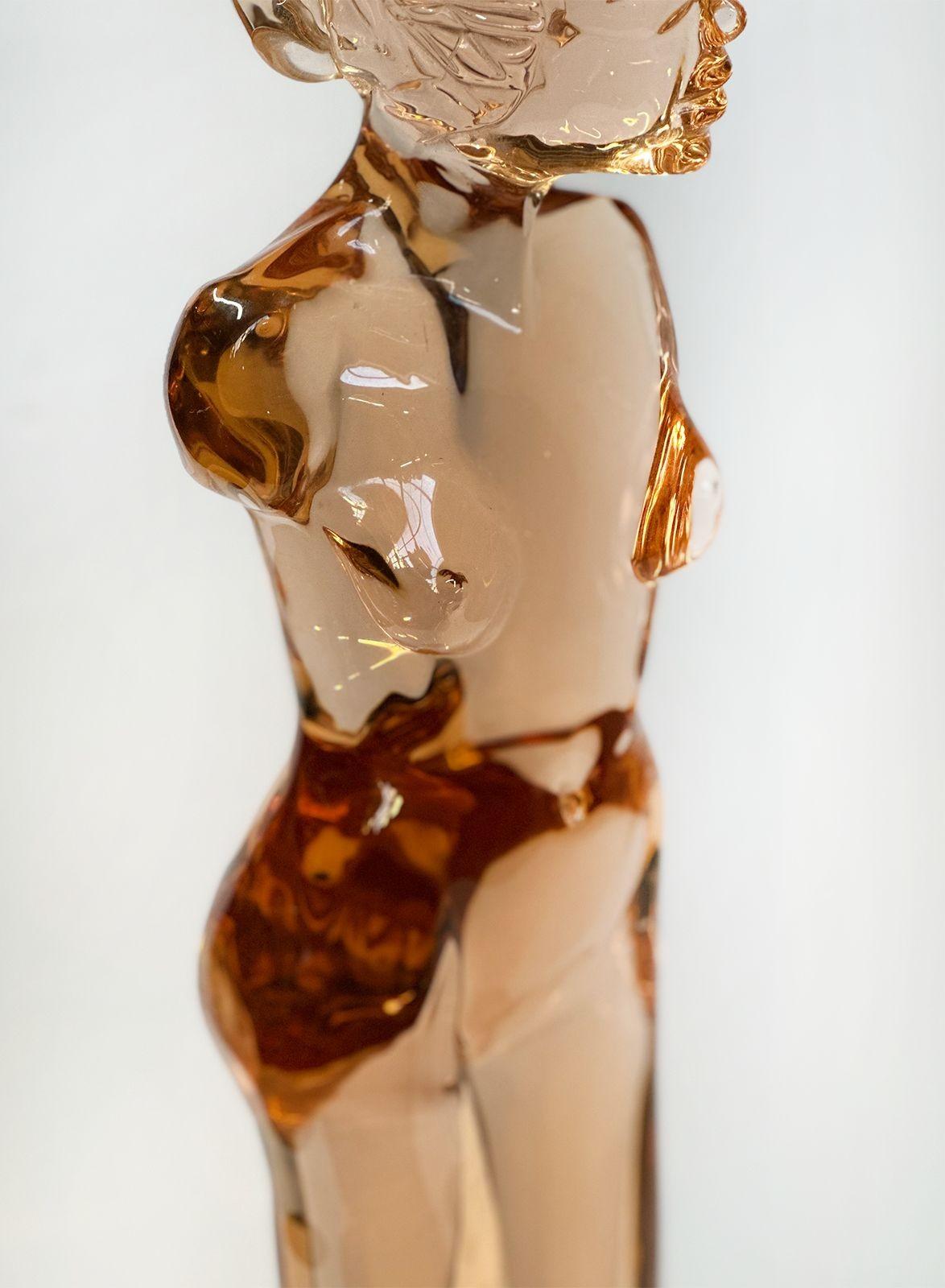 Verre de Murano Sculpture abstraite « Vénus de Milo » en verre de Murano de Loredano Rosin en vente