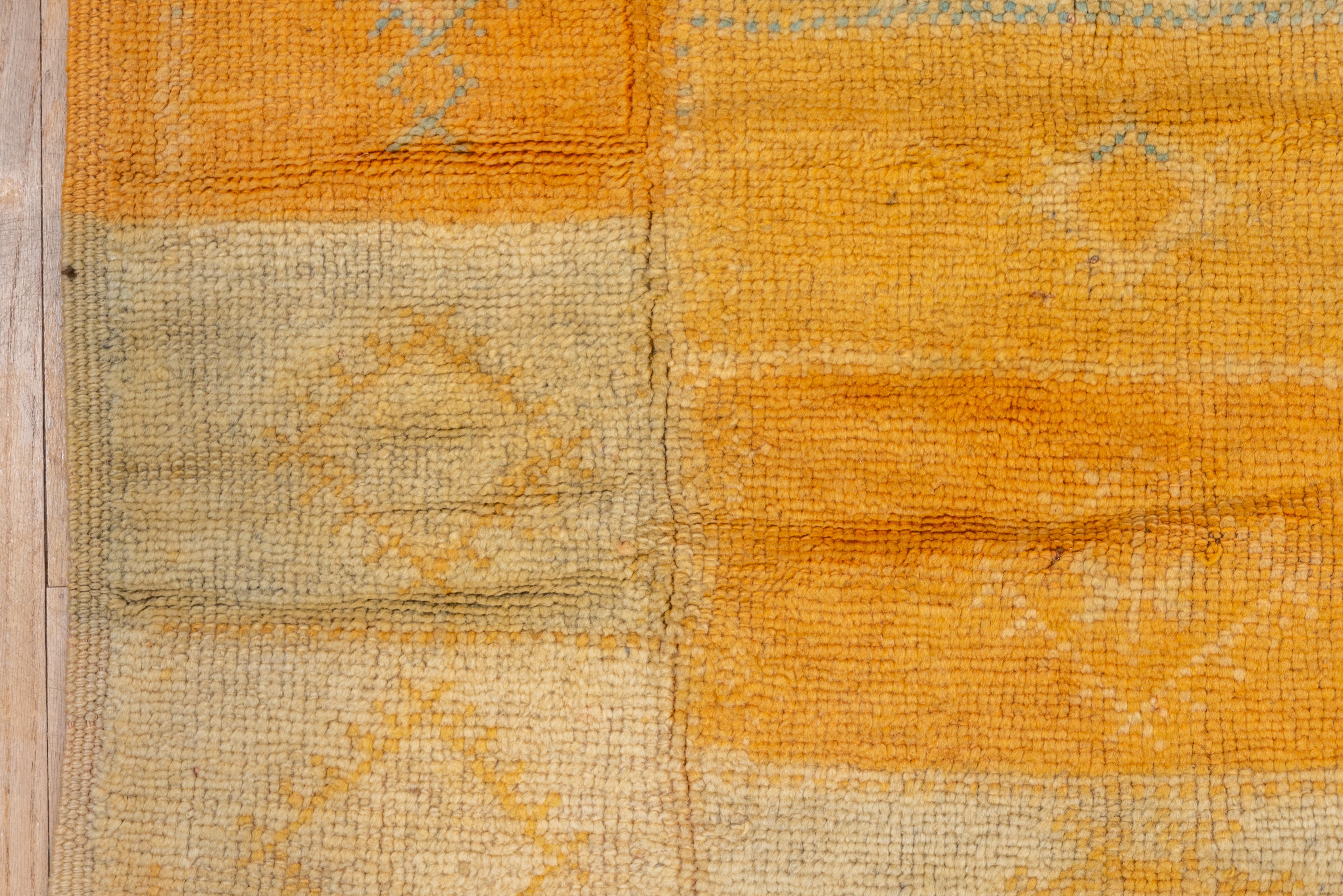 Wool Abstract Vintage 1970s Hues Moroccan Rug For Sale