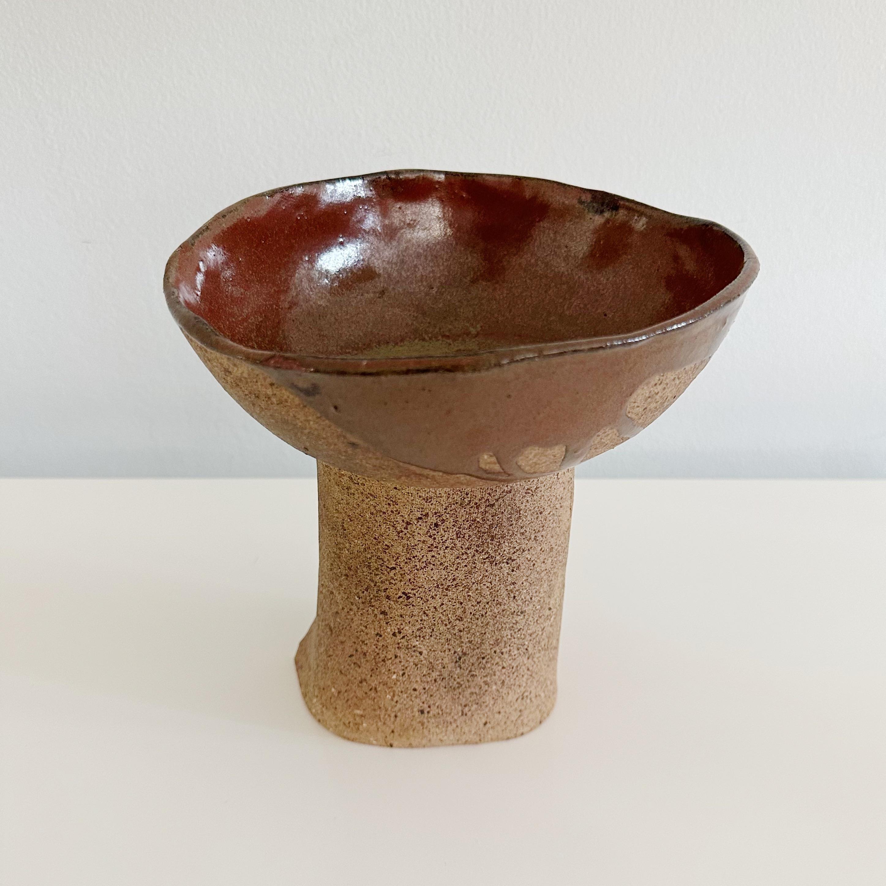 Abstrakte organische skulpturale Vintage Studio-Schale aus Keramik von Ruth Joffa (1920-2017 (Ende des 20. Jahrhunderts)