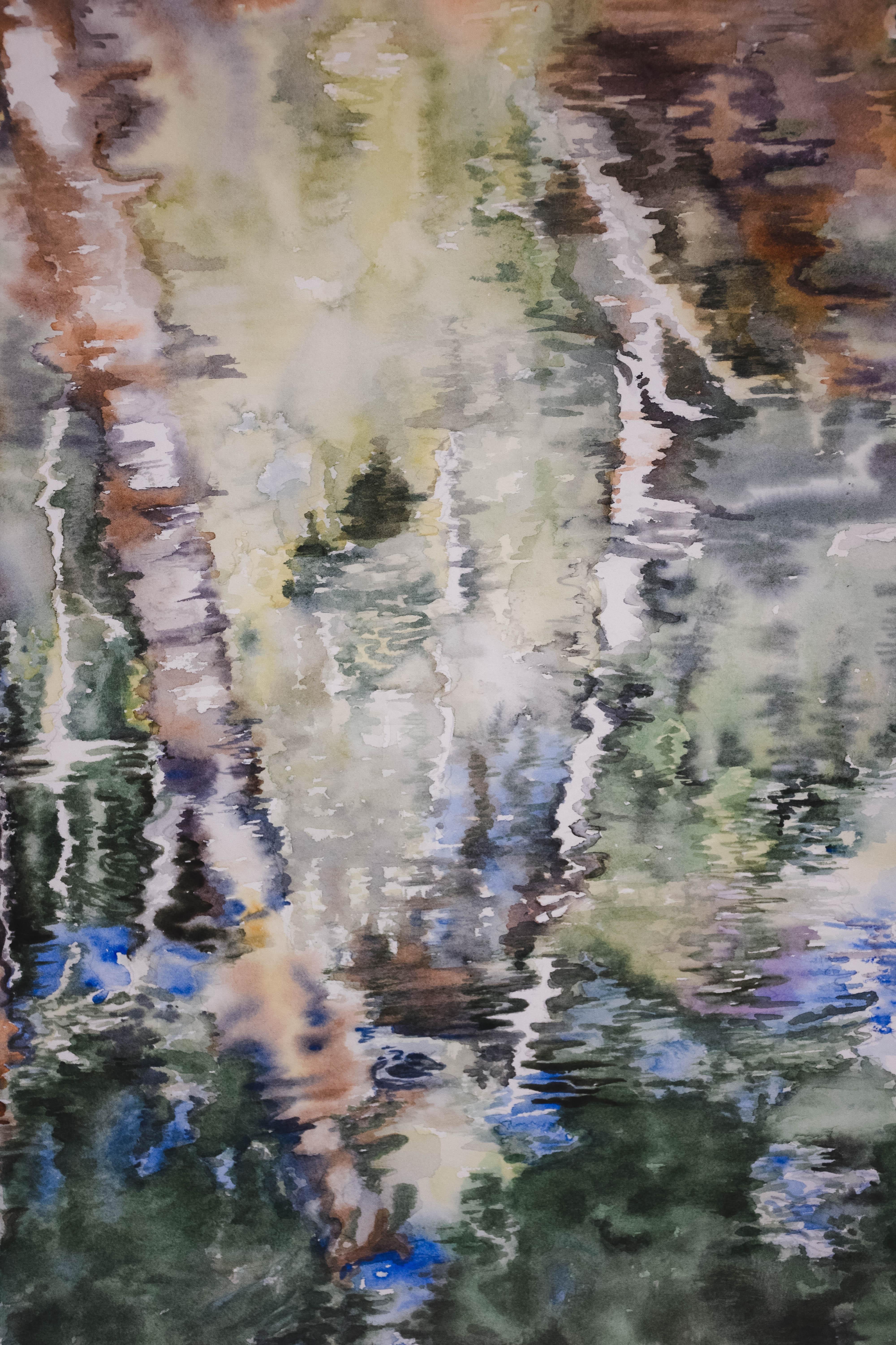 Abstract Watercolor by Artist Peggy Hoekman 2