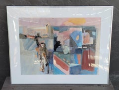 Abstract Watercolor Painting by Bruce Ertle dated 1979