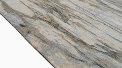 Abstract Waterfall Designed Wool and Silk Nepalese Rug 8'1''x10'