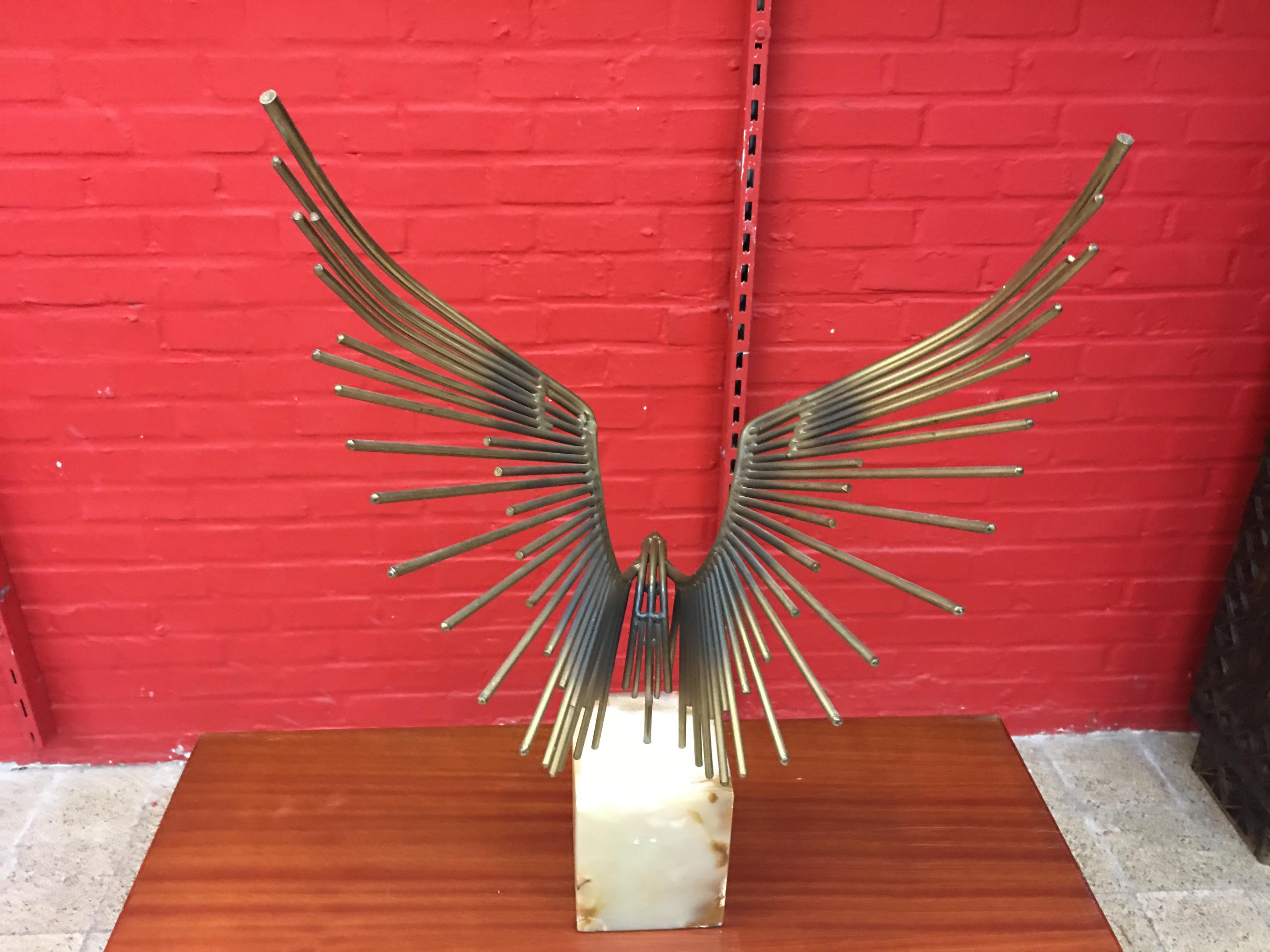Abstract Welded Bird Sculpture by Curtis Jere, circa 1970 For Sale 2