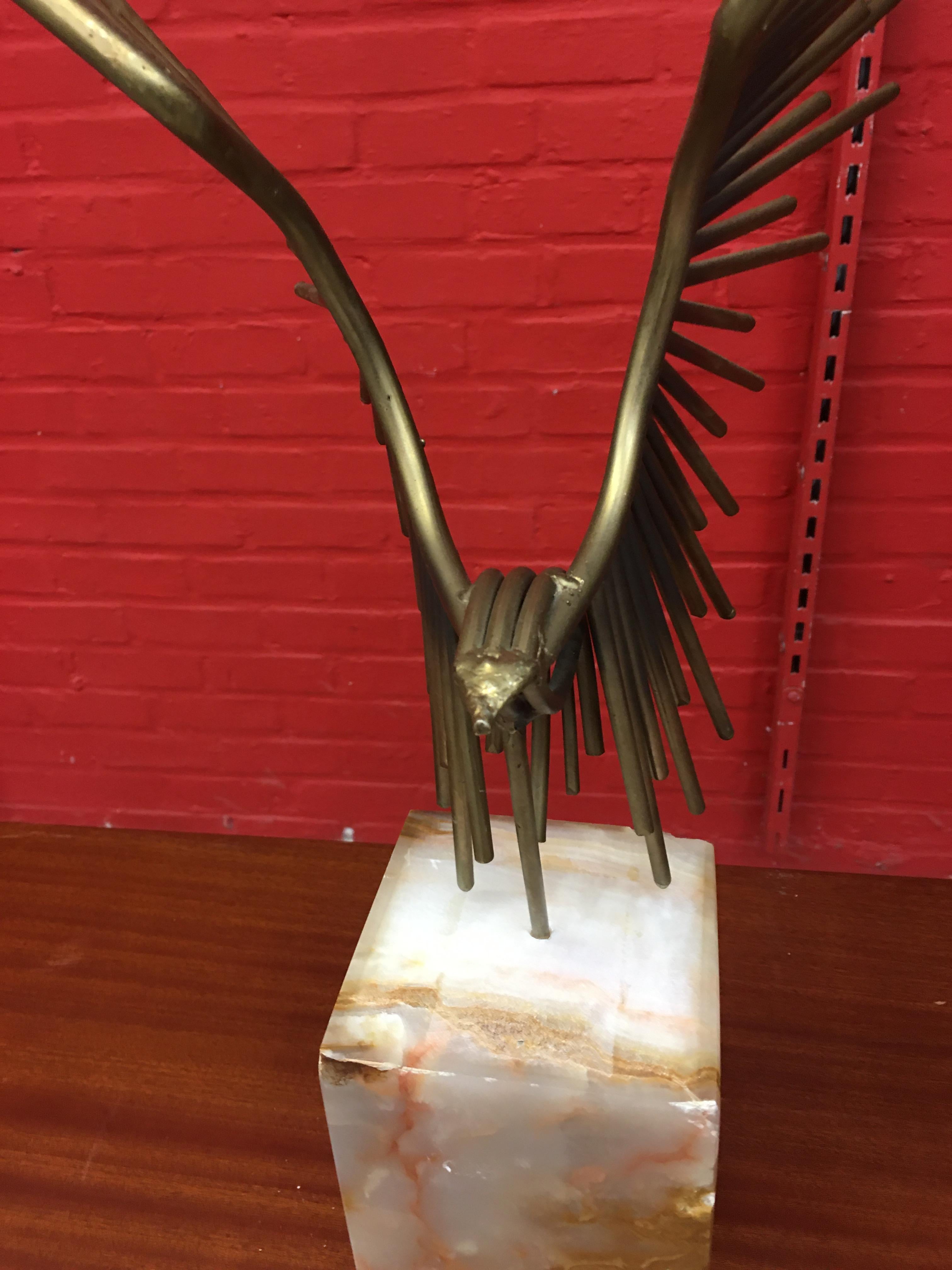 Abstrakte geschweißte Vogel-Skulptur von Curtis Jere:: um 1970 im Zustand „Gut“ im Angebot in Saint-Ouen, FR