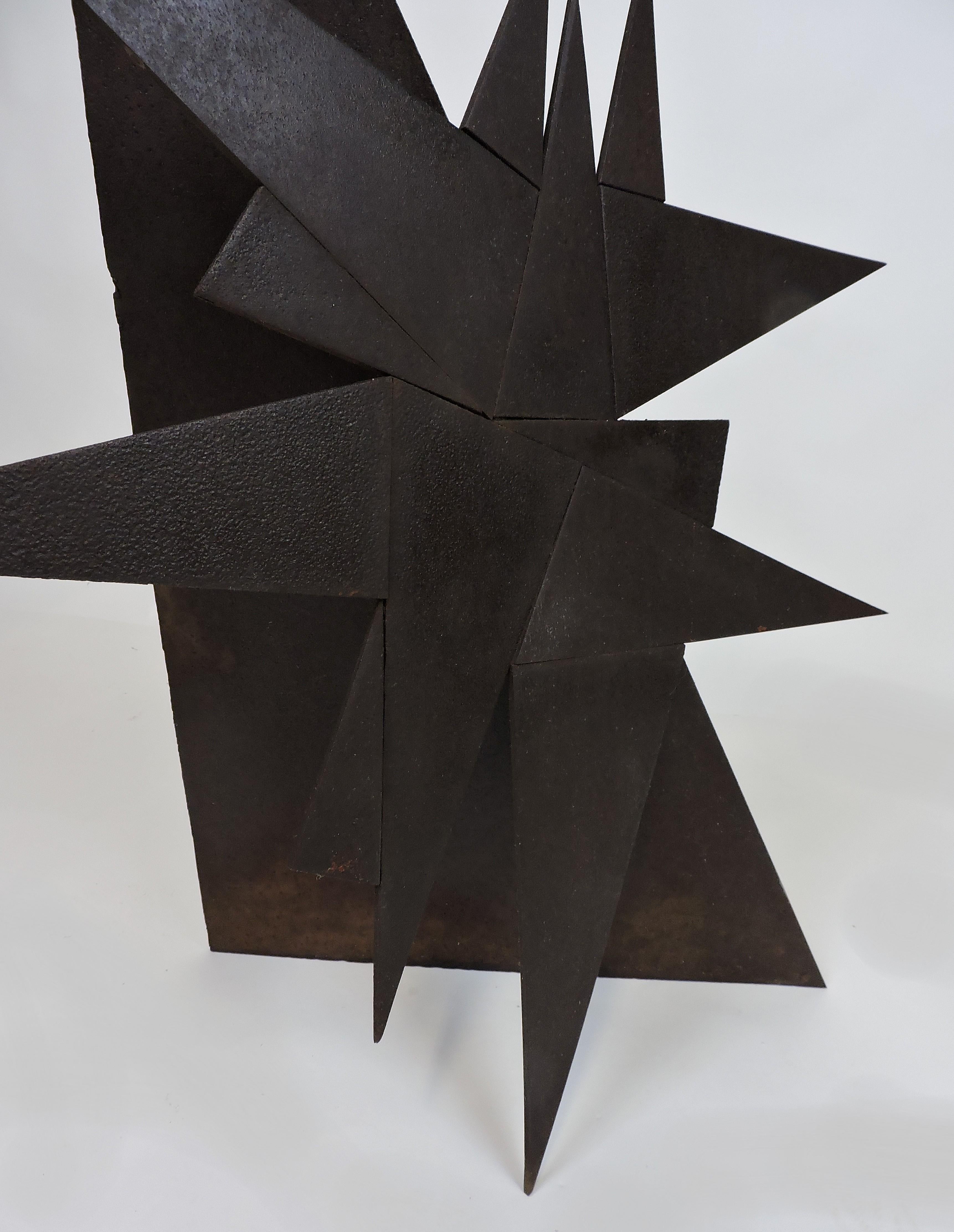 Abstract Industrial Welded Steel Sculpture 