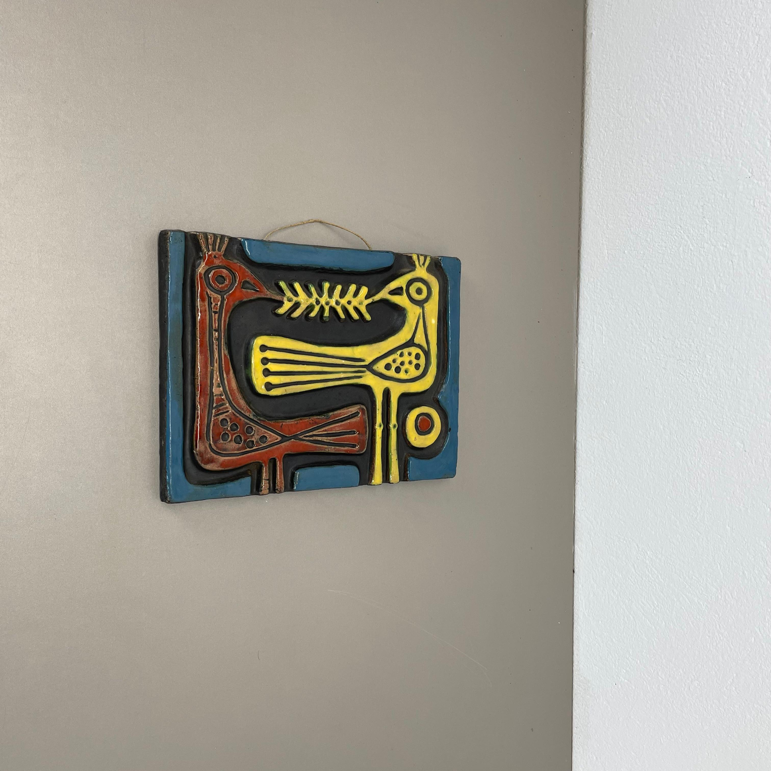 Mid-Century Modern abstrait WGP Assiette murale 