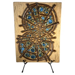Abstract Wheels By Marianne Starck For Michael Andersen. Danish Wall Plaque