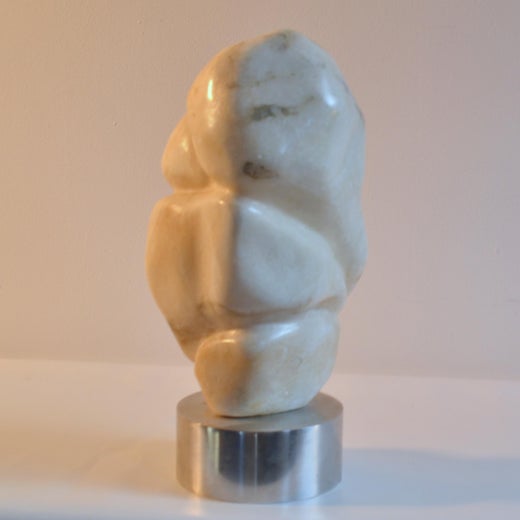 Abstract White Marble Sculpture By Alice Ward Uk 1960s At 1stdibs
