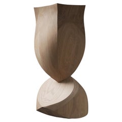 Abstrakte Holzskulptur aus Weißeiche, „Unseen Force 07“ von Joel Escalona