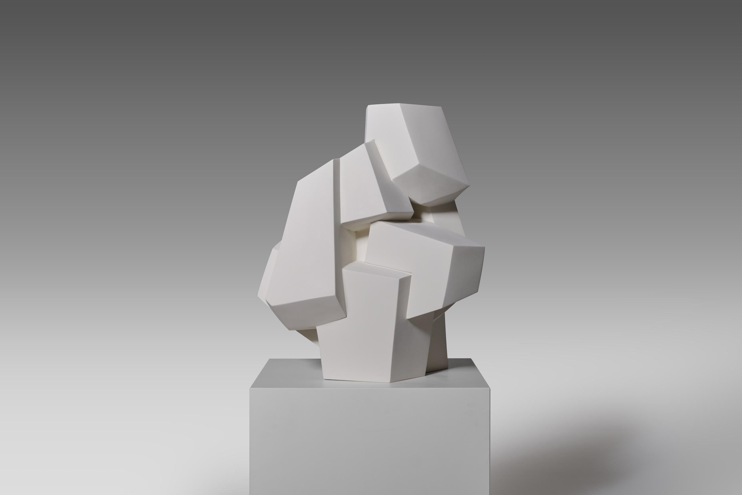 abstract plaster sculpture