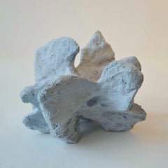 Abstract White Rock Sculptures by Bryan Blow in Ceramic