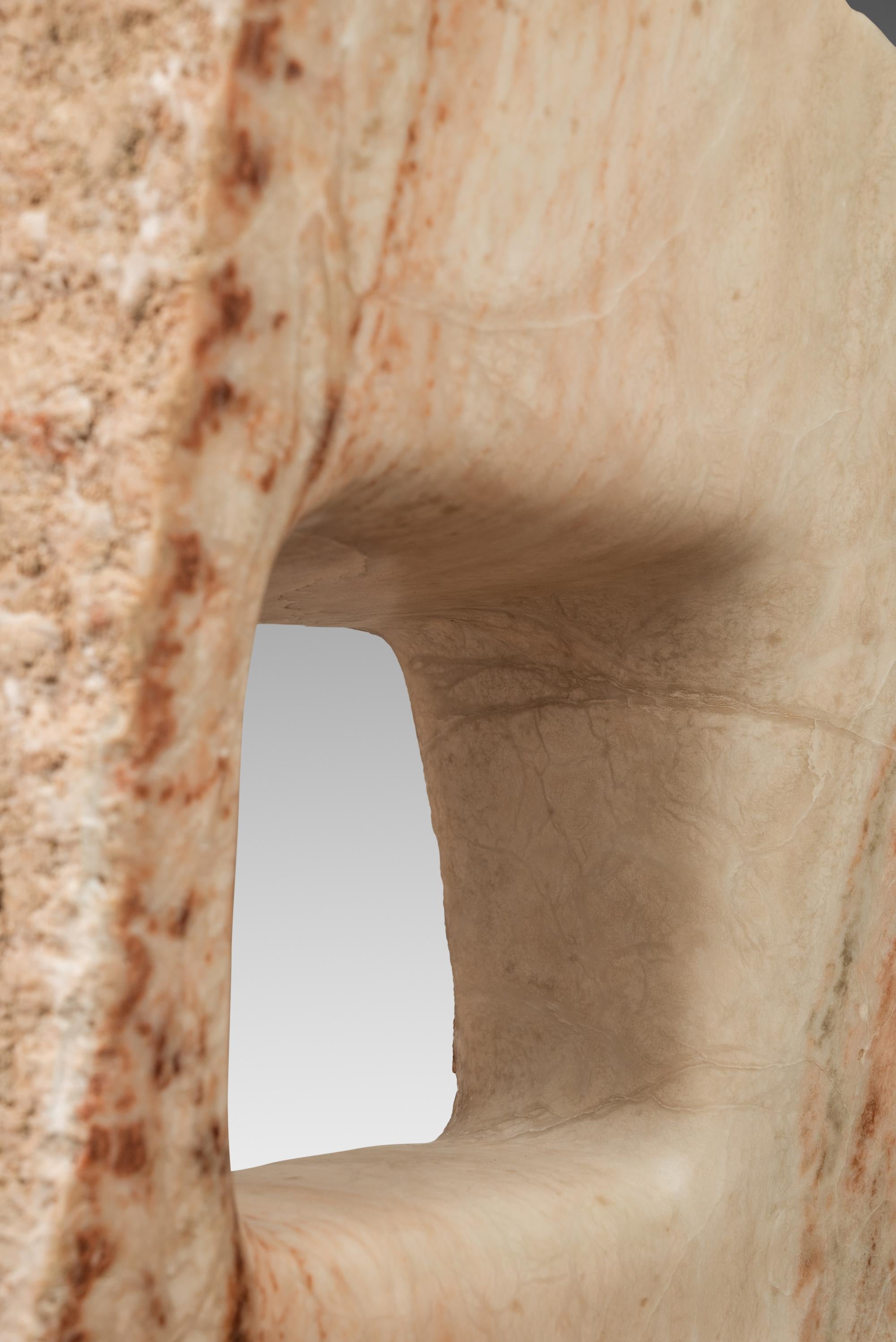 Scultura astratta in alabastro, Mark Leblanc, Studio A, USA, 2020 in vendita 7