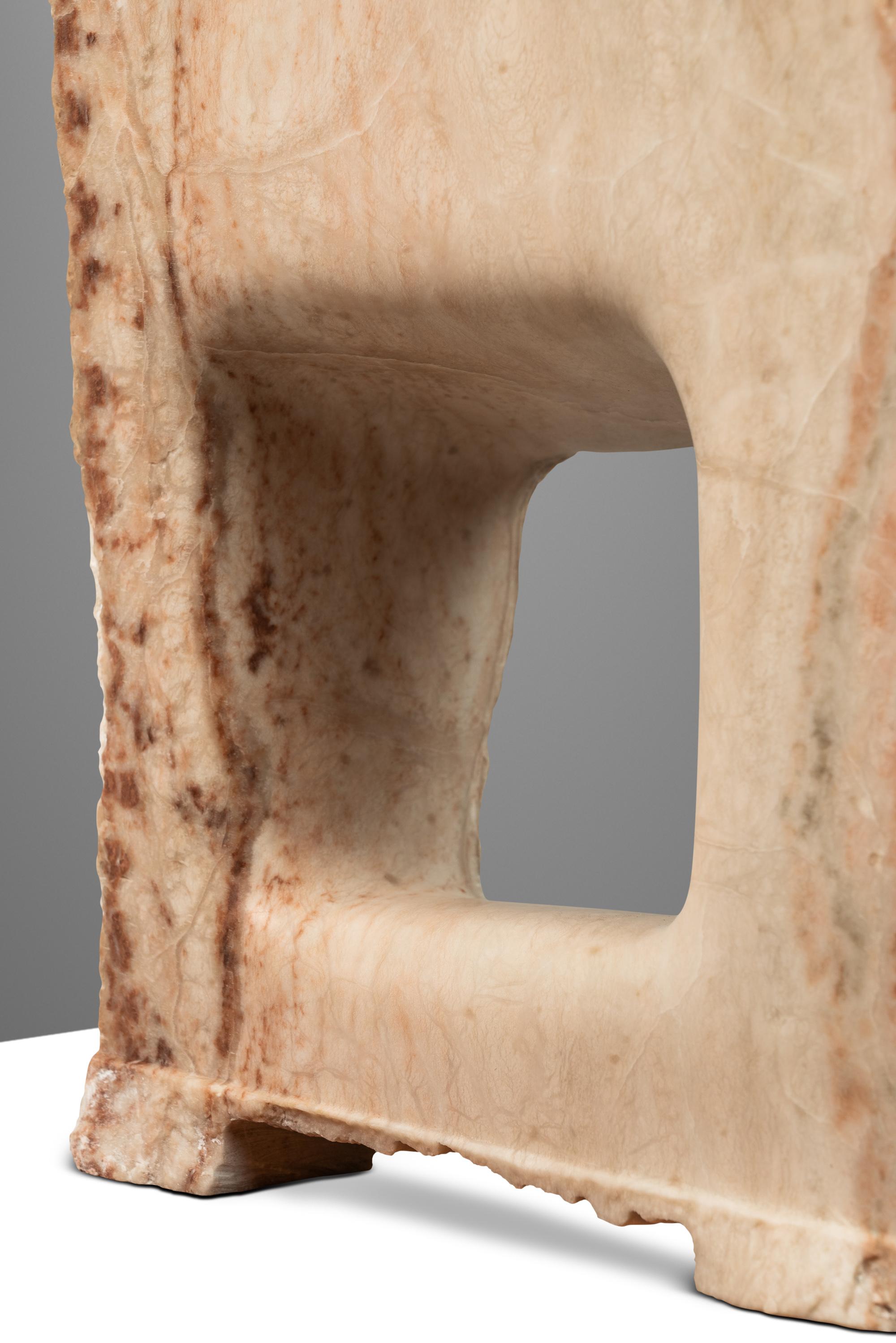 Scultura astratta in alabastro, Mark Leblanc, Studio A, USA, 2020 in vendita 10