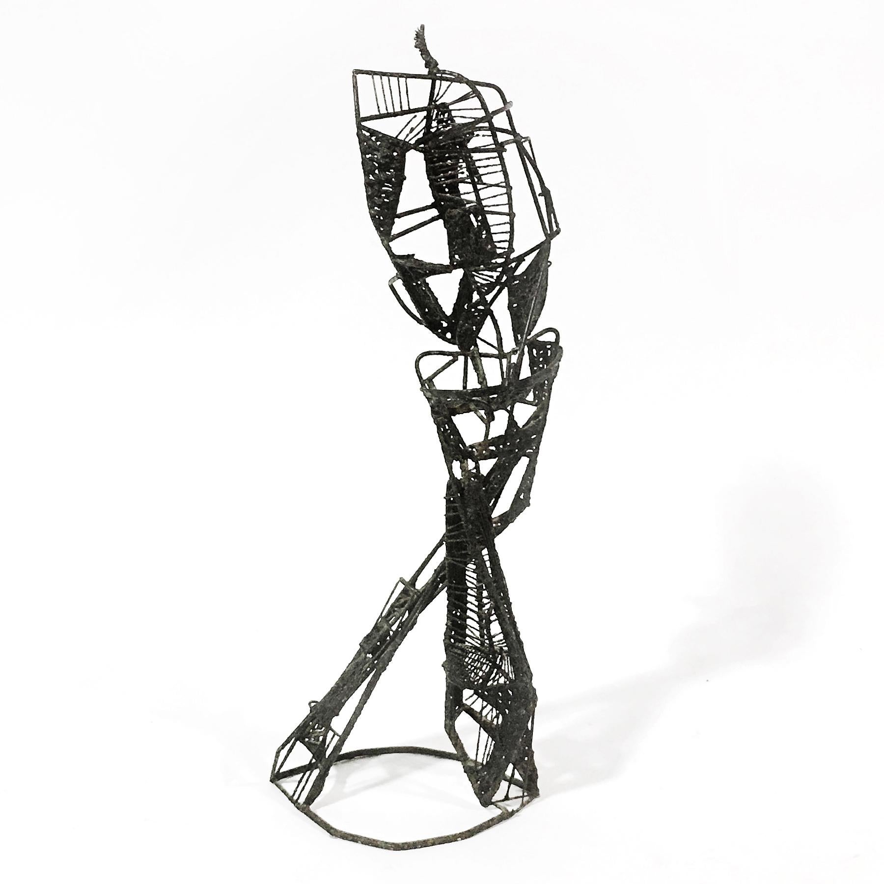 Welded Abstract Wire Sculpture