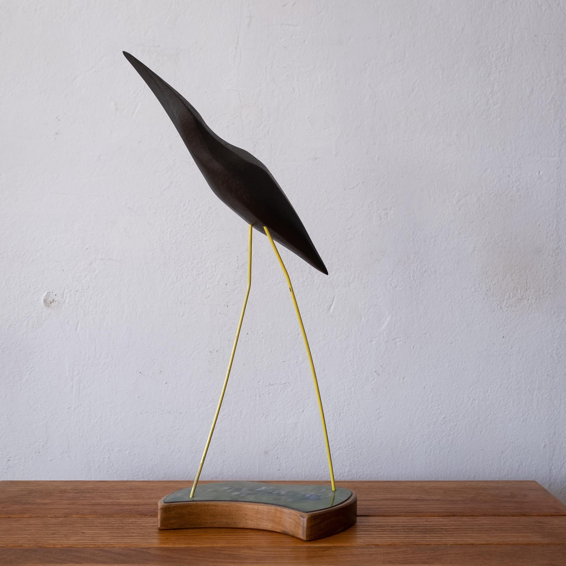wood bird sculptures