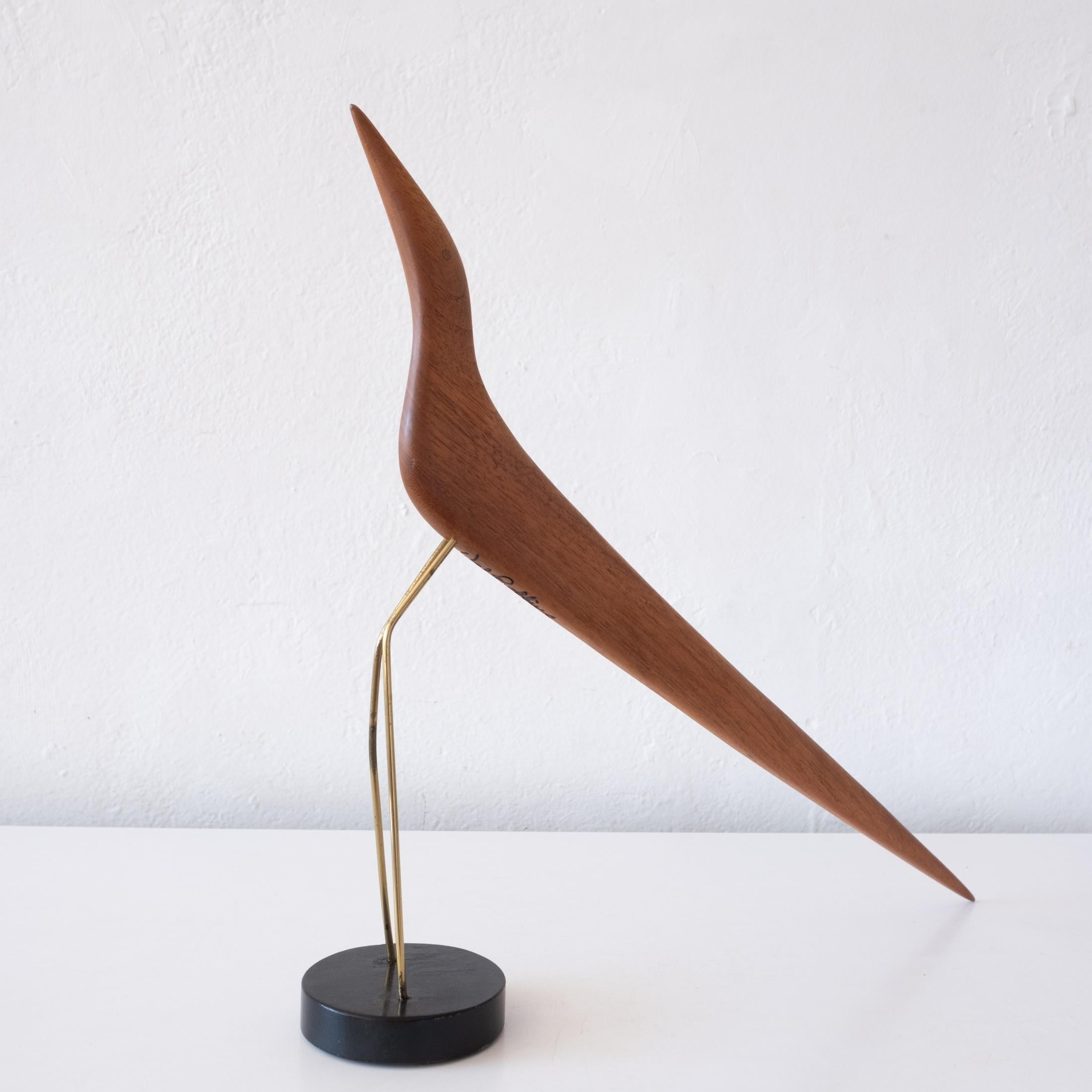 Abstract Wood Bird Sculpture by Val Robbins In Good Condition In San Diego, CA