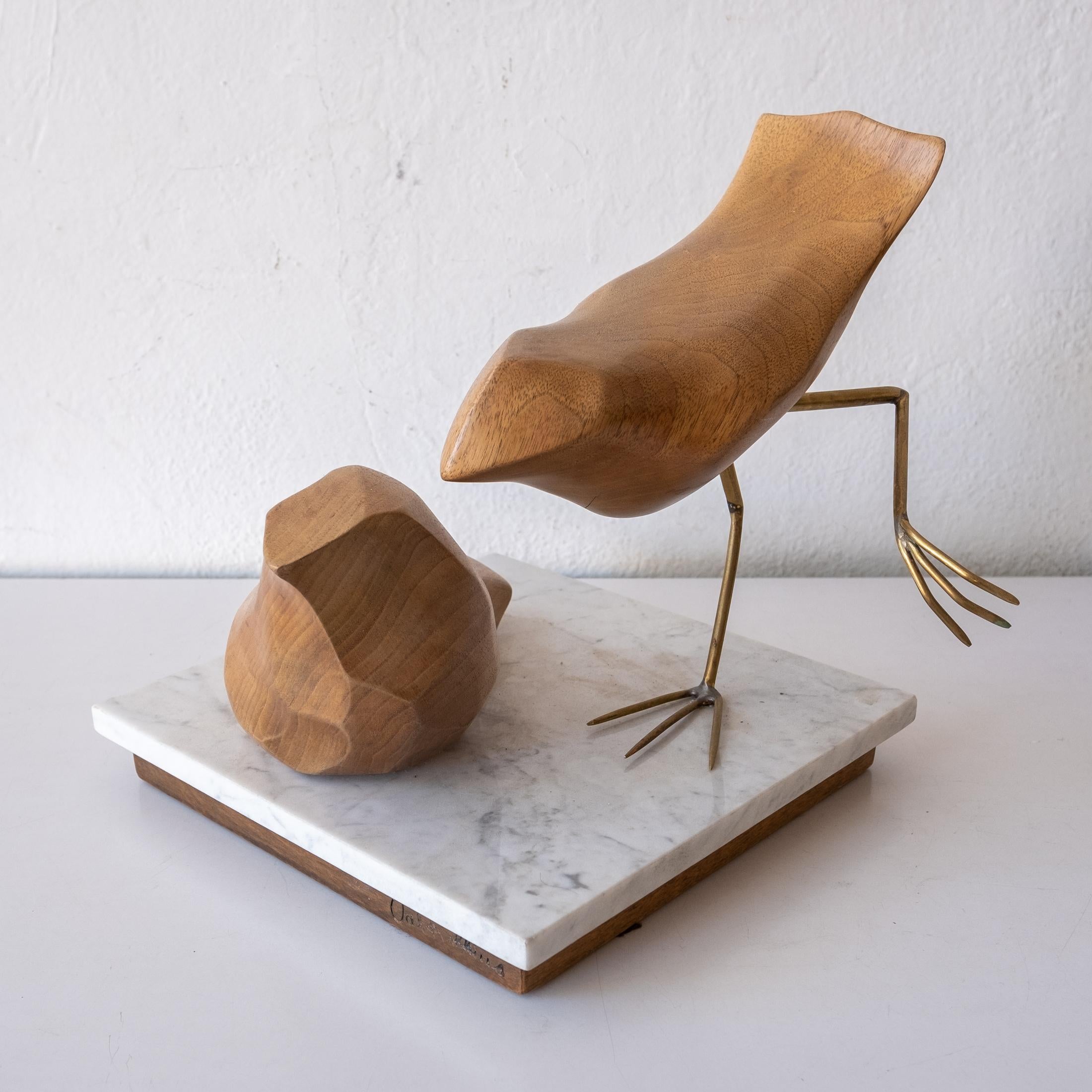 Abstract Wood Bird Sculpture by Val Robbins 1