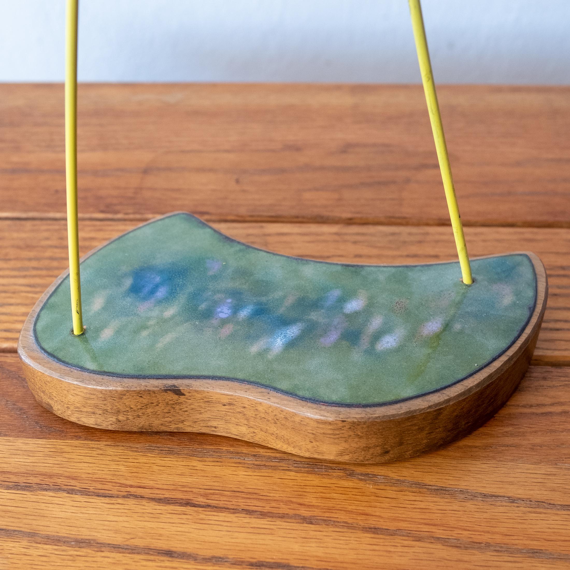 20th Century Abstract Wood Bird Sculpture by Val Robbins