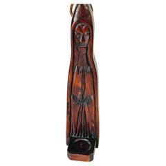 Abstract Wood Candle Holder Sculpture France 19th Century