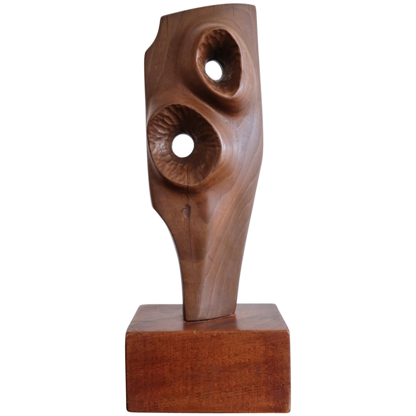 Abstract Wood Sculpture, 1960s For Sale