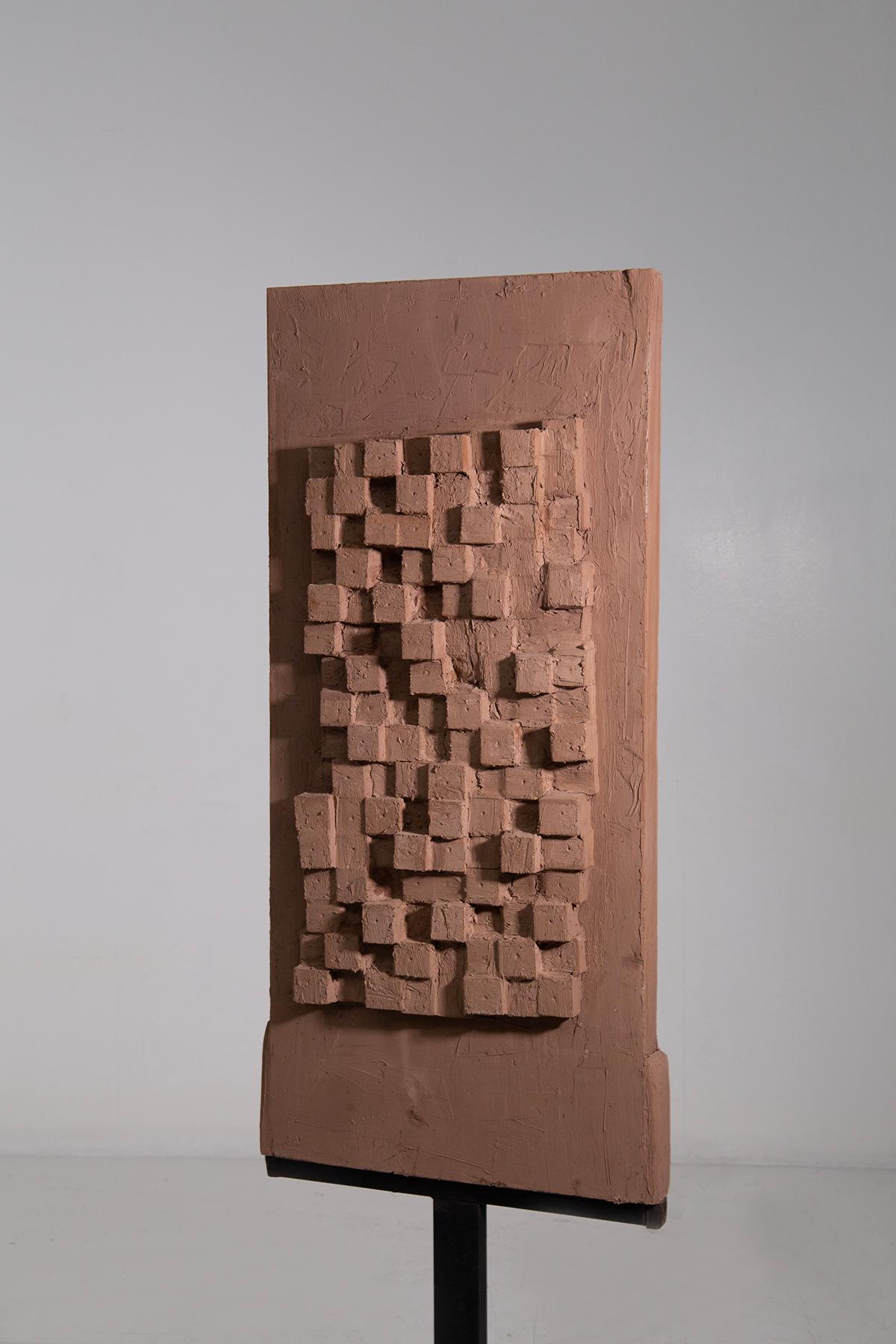 Italian Abstract Wood Sculpture by Aldo Guarnieri For Sale