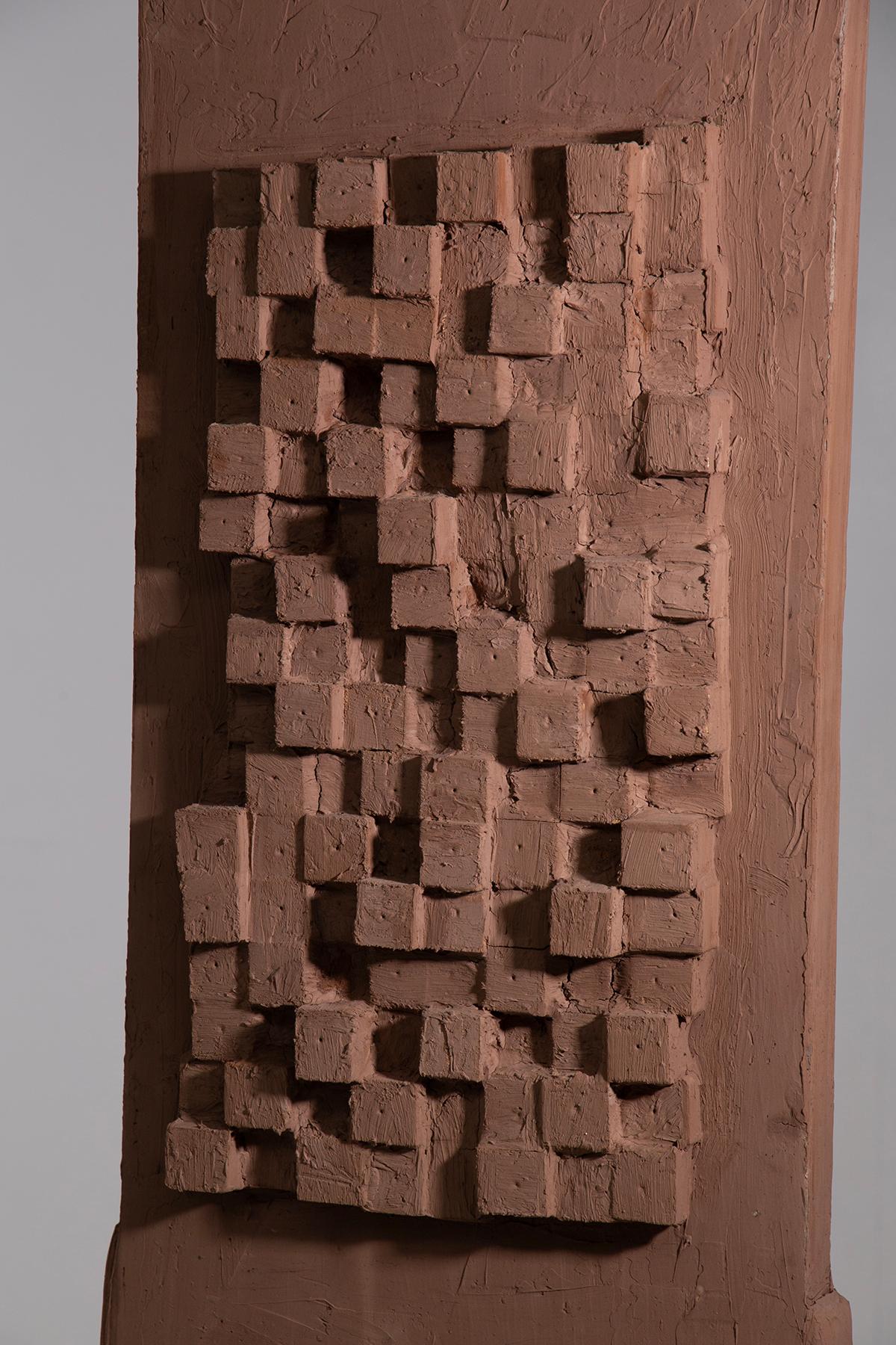 Late 20th Century Abstract Wood Sculpture by Aldo Guarnieri For Sale