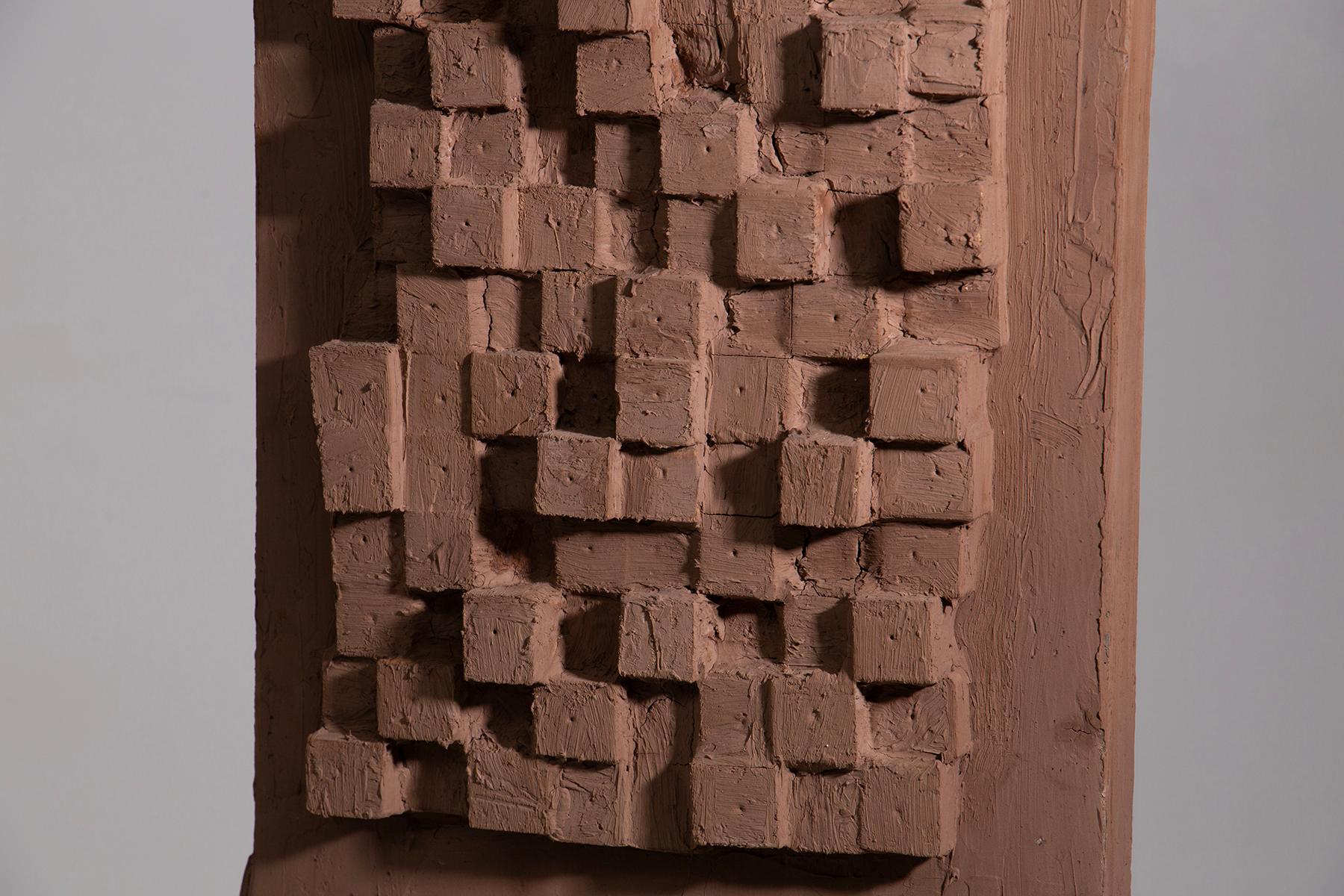 Metal Abstract Wood Sculpture by Aldo Guarnieri For Sale