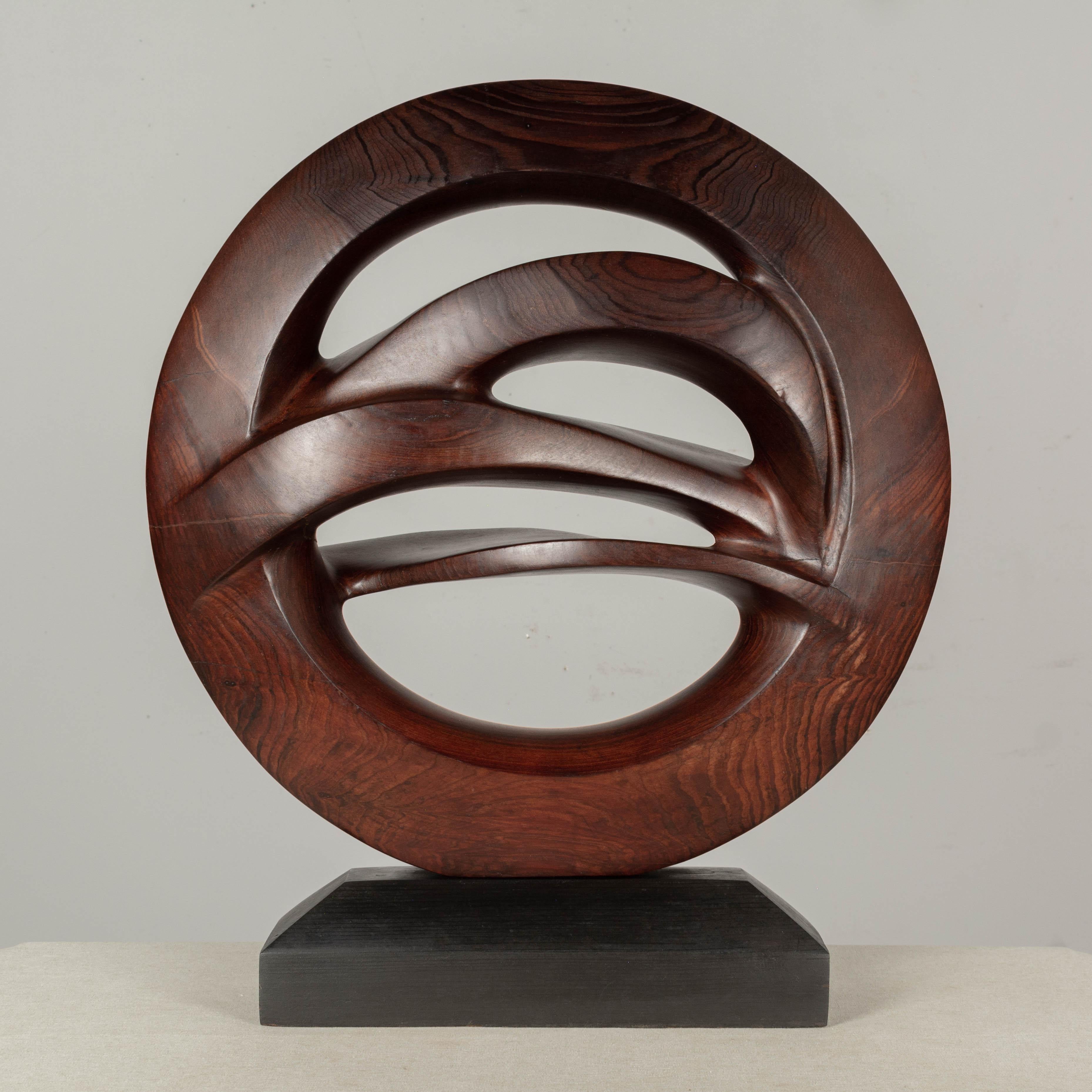 Organic Modern Abstract Wood Sculpture by Carol Setterlund