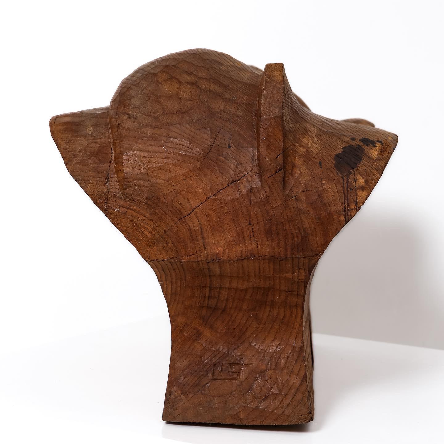 Abstract wood sculpture by Leroy Setziol In Good Condition For Sale In Portland, OR