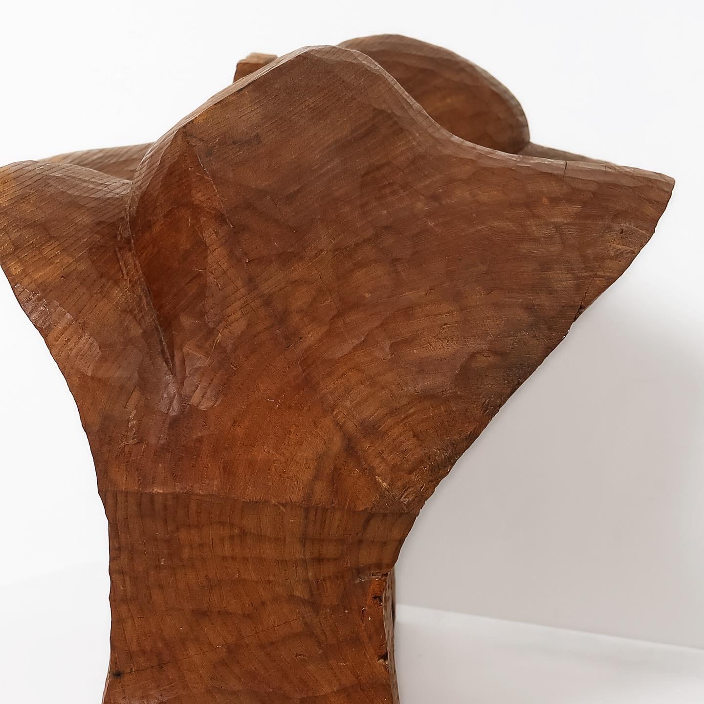 20th Century Abstract wood sculpture by Leroy Setziol For Sale