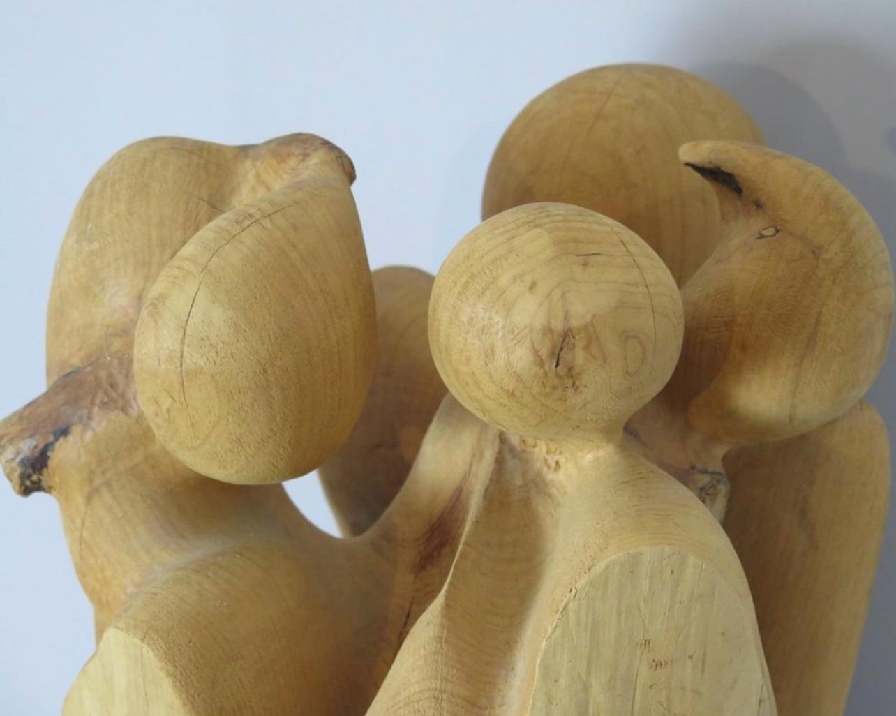 Scultura astratta in Wood, Belgio in vendita 1