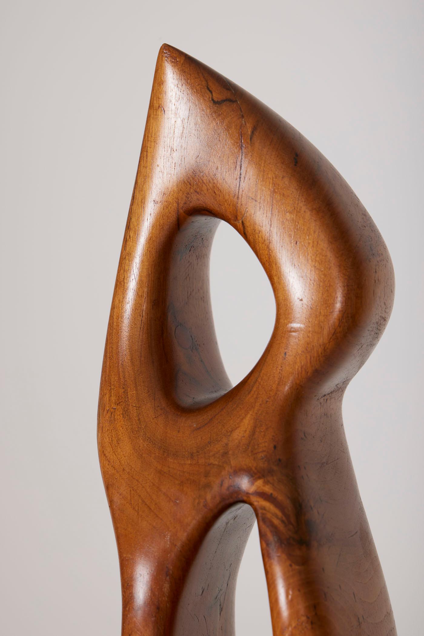  Sculpture abstraite en bois en vente 5