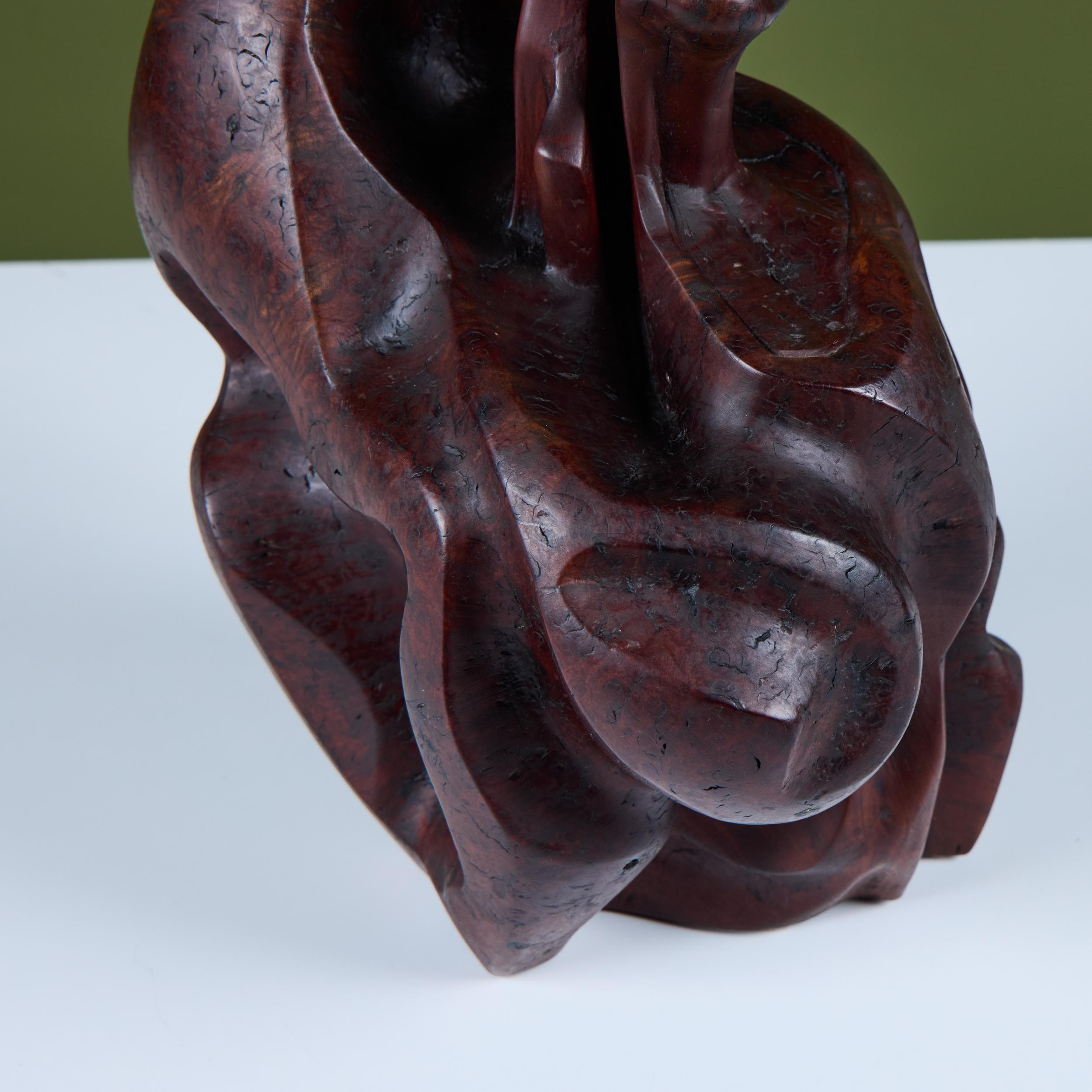 Abstrakte Holzskulptur im Angebot 5